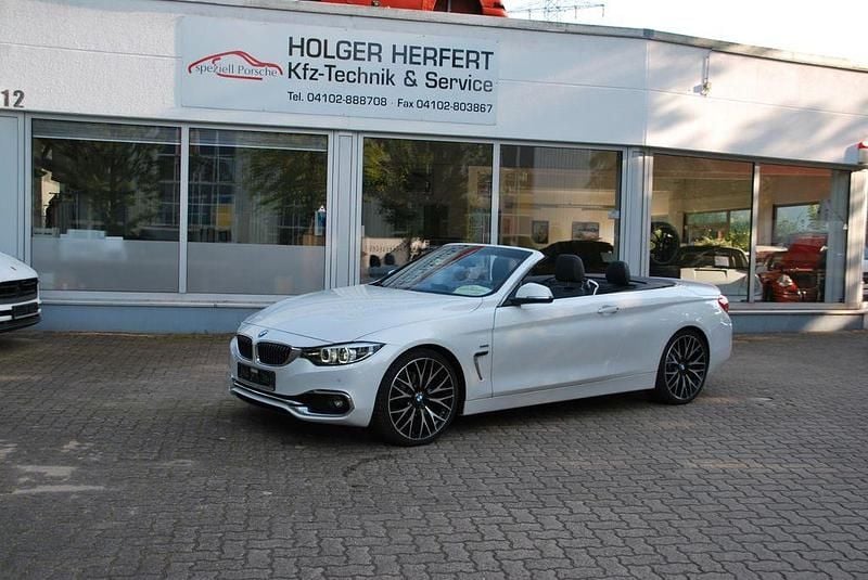 Mineralweiss metallic Gebraucht 2017 BMW 420 Luxury Line Cabrio | 26.500 € (Fairer Preis) - Bild 1/4