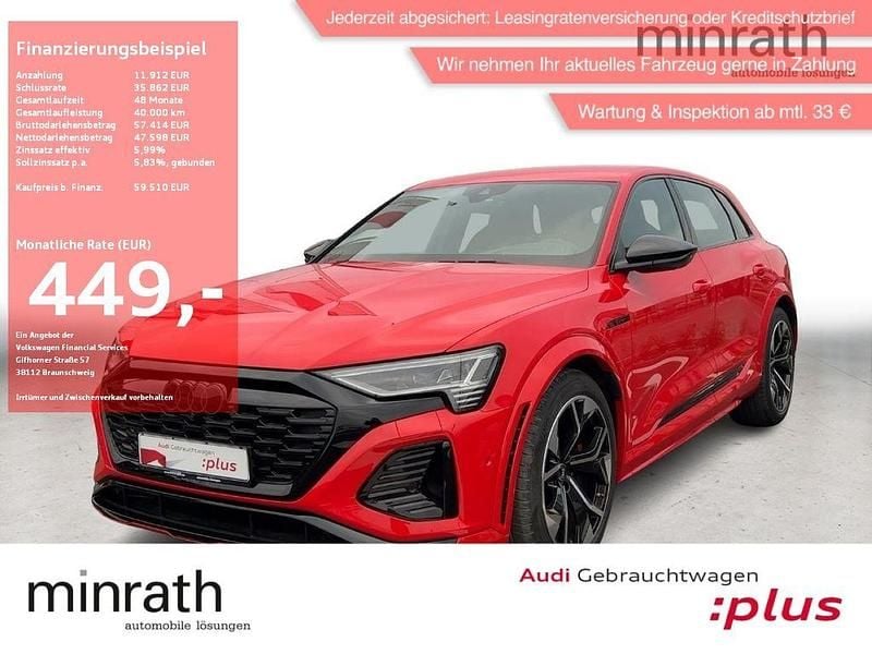 Rot Gebraucht 2023 Audi SQ8 e-tron Sport SUV | 59.510 € - Bild 1/4