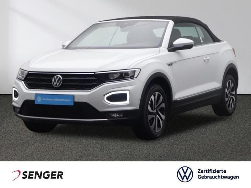 Pure white Gebraucht 2021 VW T-Roc Cabriolet Cabrio | 23.990 € (Guter Preis) - Bild 1/4