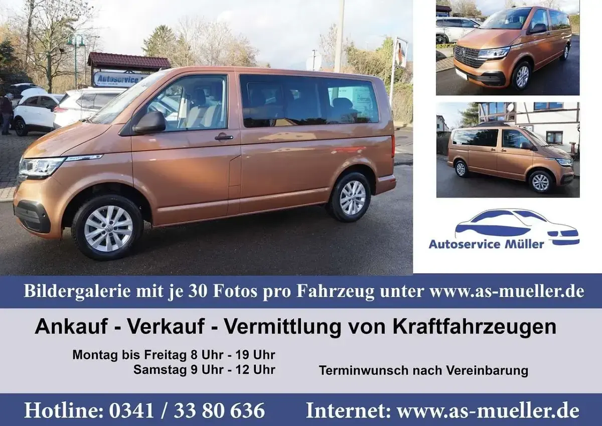 Gebraucht VW Multivan 150 PS (110 kW) 2021 Orange Van / Kleinbus