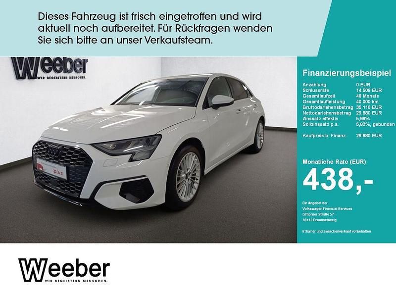 Ibisweiß Gebraucht 2023 Audi A3 Advanced Plus Limousine | 29.880 € (Guter Preis) - Bild 1/4
