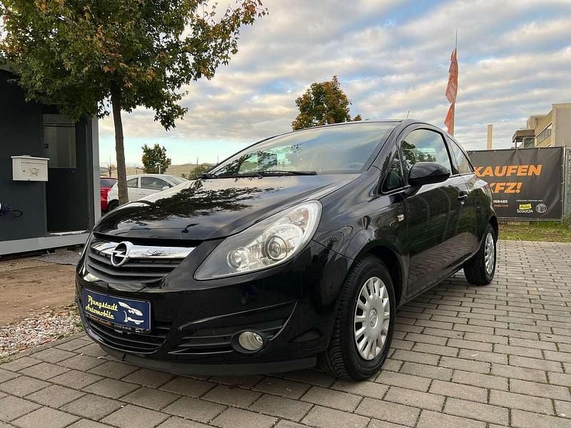 Saphirschwarz/black sapphire Gebraucht 2008 Opel Corsa Kleinwagen | 3.990 € (Etwas zu teuer) - Bild 1/4