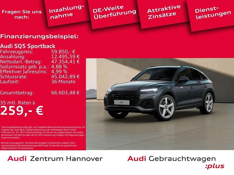 6y daytonagrau perleffekt Gebraucht 2022 Audi SQ5 SUV | 59.850 € (Fairer Preis) - Bild 1/4