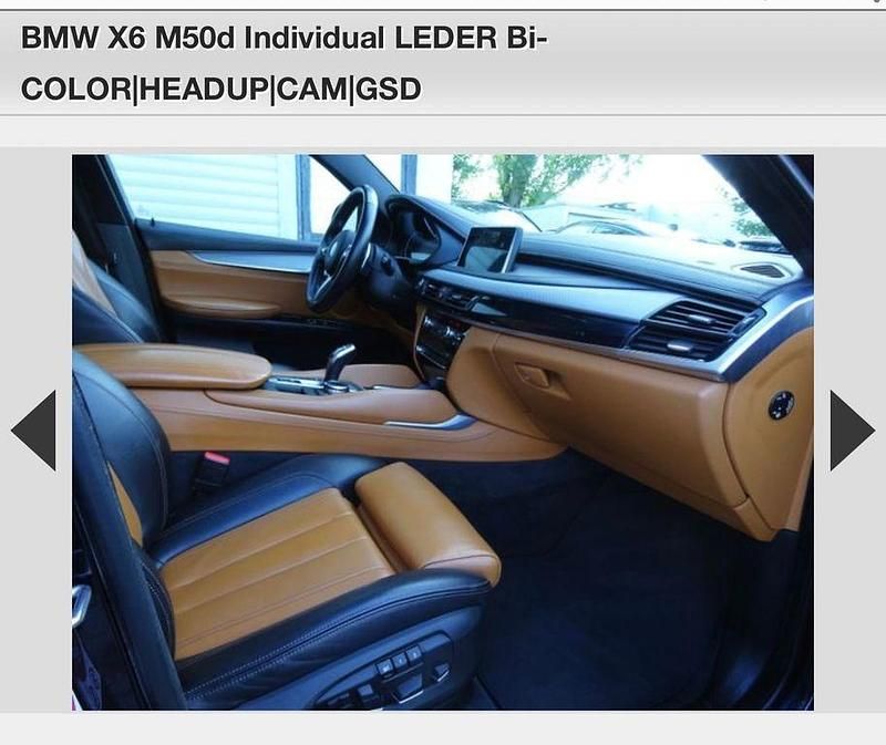 Gebraucht BMW X6 M50 Performance 381 PS (280 kW) 2015 Orange SUV