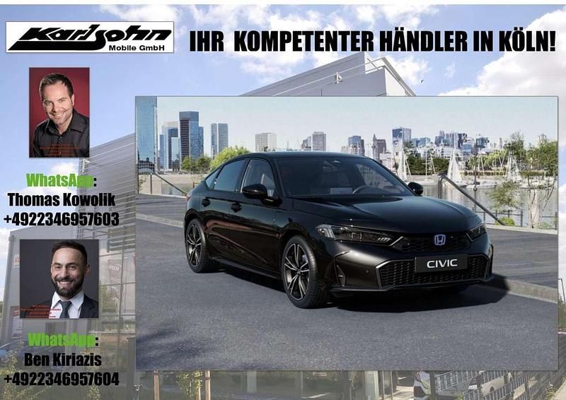 Neu Honda Civic Elegance 184 PS (135 kW) 2025 Rot Limousine