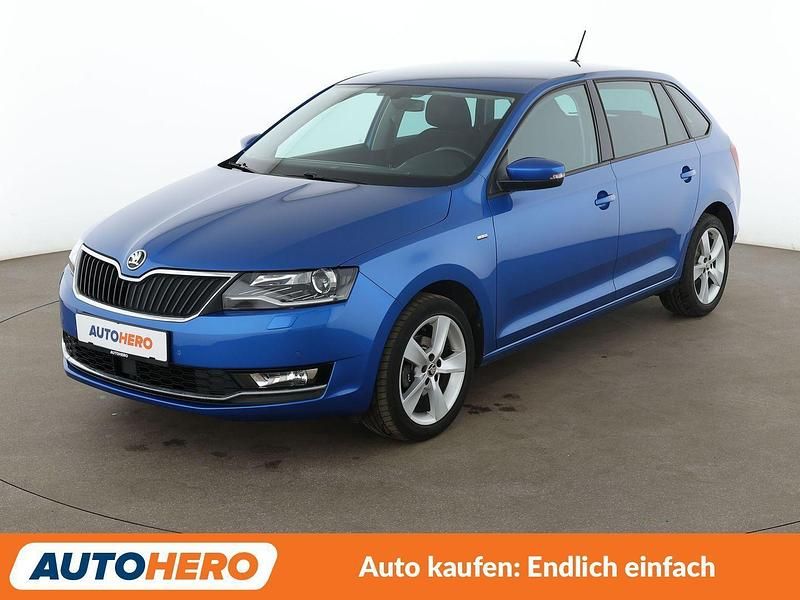 Gebraucht Skoda Rapid Clever 95 PS (69 kW) 2018 Blau Kleinwagen