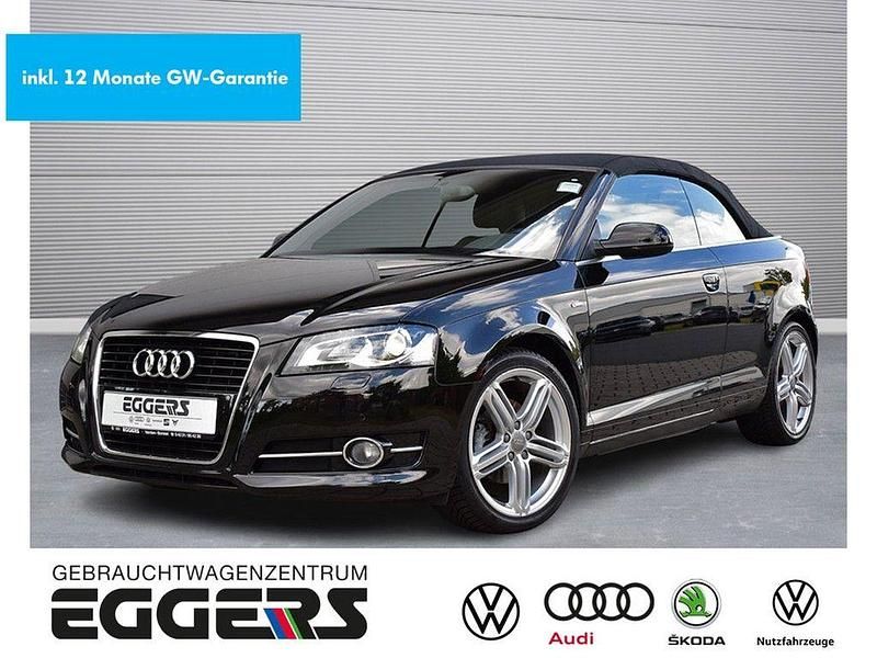 Schwarz Gebraucht 2013 Audi A3 Cabriolet S-Line Cabrio | 13.950 € (Etwas zu teuer) - Bild 1/4