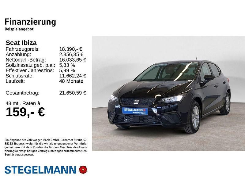 Gebraucht Seat Ibiza CONNECT 116 PS (85 kW) 2024 Midnight schwarz metallic Kleinwagen