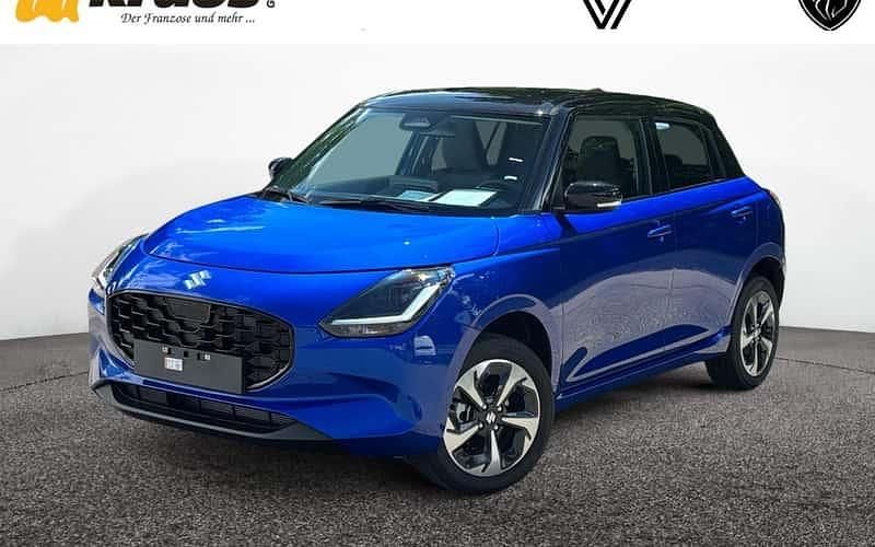 Frontier blue pearl metallic / super black pearl metallic Neu 2025 Suzuki Swift Comfort+ Kleinwagen | 19.877 € - Bild 1/4