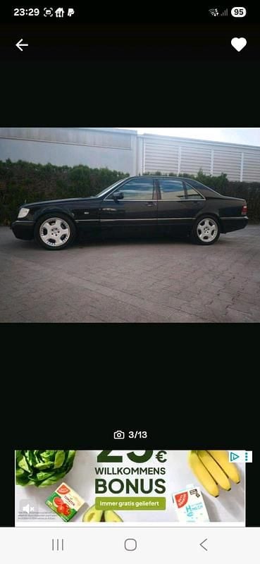 Gebraucht Mercedes S320 231 PS (169 kW) 1998 Schwarz Limousine