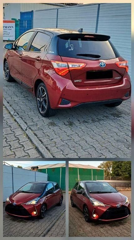 Rot Gebraucht 2018 Toyota Yaris Hybrid Style Kleinwagen | 12.200 € (Fairer Preis) - Bild 1/4