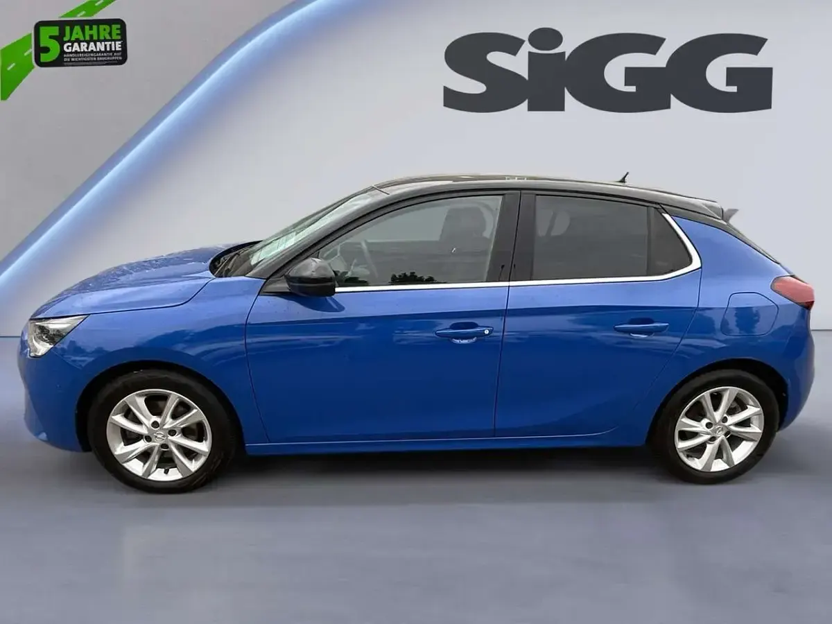 Gebraucht Opel Corsa Elegance 101 PS (74 kW) 2023 Perl blau/voltaik blau Kleinwagen
