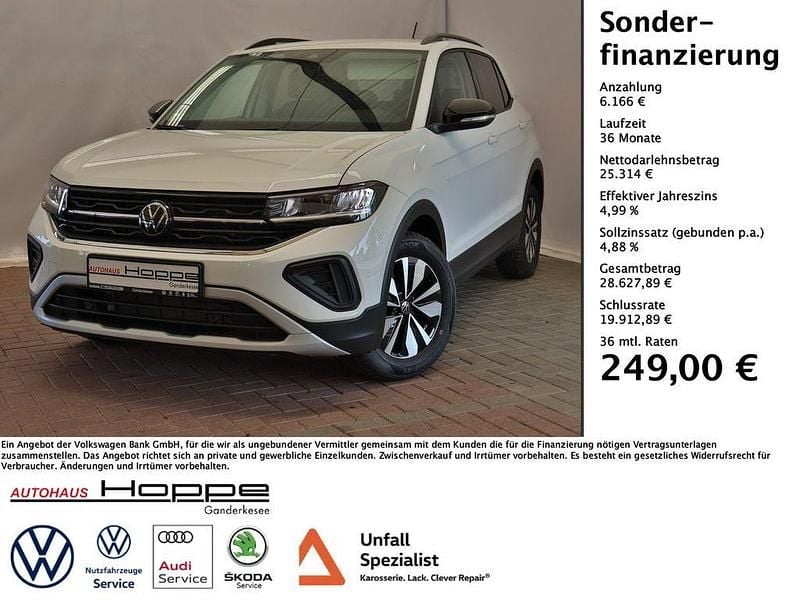 Pure white Gebraucht 2025 VW T-Cross Goal SUV | 31.480 € (Etwas zu teuer) - Bild 1/4
