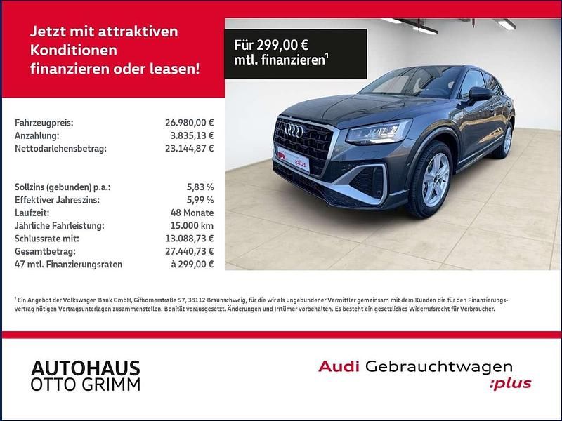 Daytonagrau perleffekt Gebraucht 2024 Audi Q2 S-Line SUV | 26.979 € (Fairer Preis) - Bild 1/4