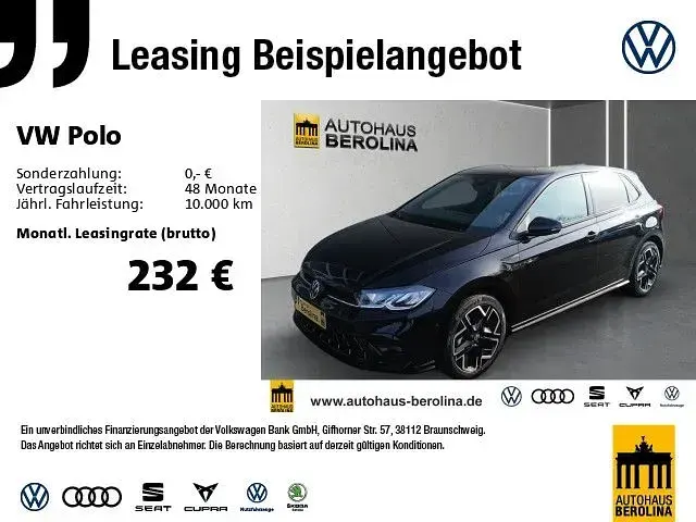 Neu VW Polo R-line 116 PS (85 kW) 2026 Schwarz Kleinwagen
