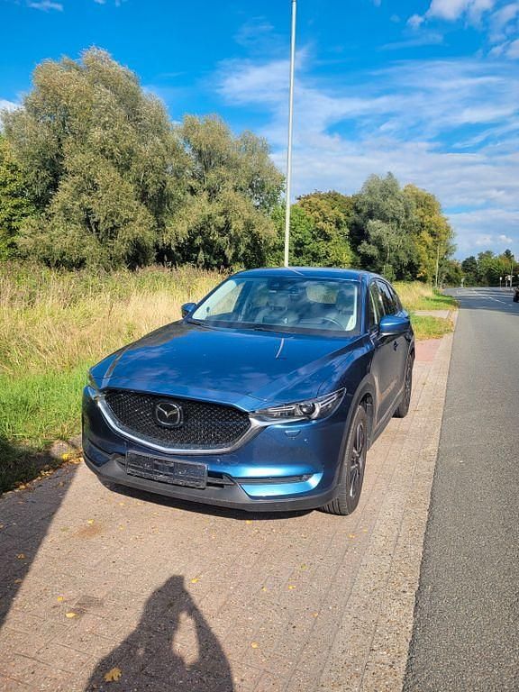 Blau Gebraucht 2018 Mazda CX-5 Sports-Line SUV | 22.999 € (Superpreis) - Bild 1/4