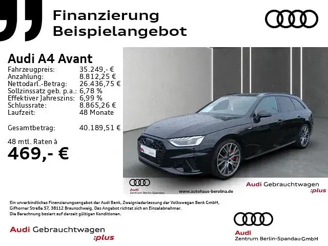 Gebraucht Audi A4 S-Line 204 PS (150 kW) 2023 Schwarz Kombi