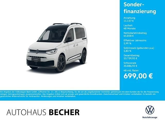 Neu VW Caddy Edition 116 PS (85 kW) 2026 Weiss Van / Kleinbus