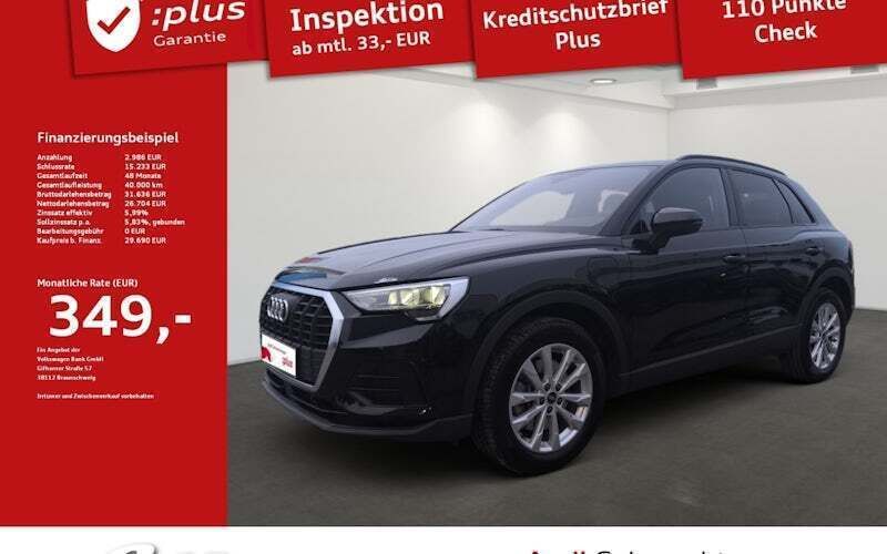 Schwarz Gebraucht 2022 Audi Q3 S-Line SUV | 28.790 € (Superpreis) - Bild 1/2