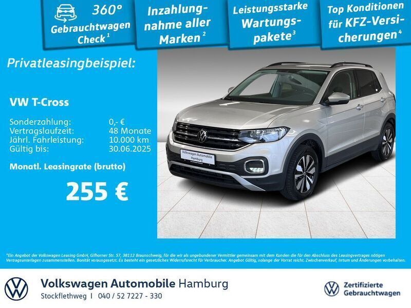 6n ivory silver metallic Gebraucht 2023 VW T-Cross Move SUV | 23.440 € (Fairer Preis) - Bild 1/3