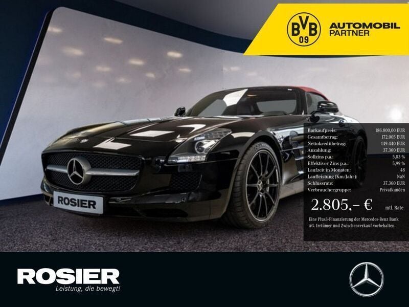 Obsidianschwarz Gebraucht 2014 Mercedes SLS AMG AMG Cabrio | 193.990 € (Etwas zu teuer) - Bild 1/4