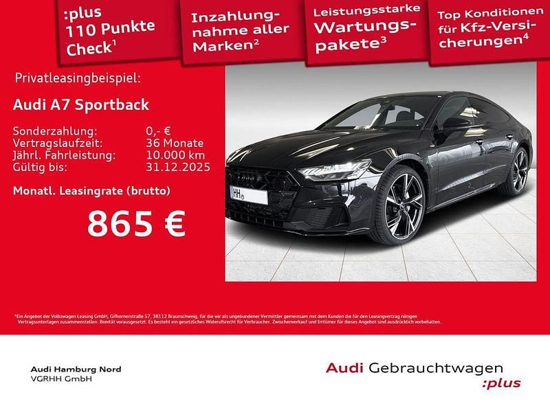 Mythosschwarz metallic Gebraucht 2025 Audi A7 Sportback Ambiente Kleinwagen | 69.960 € (Guter Preis) - Bild 1/3