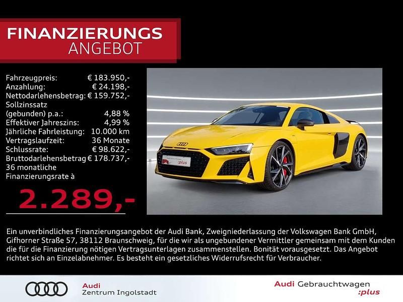 Gelb Gebraucht 2023 Audi R8 Coupé Performance Coupé | 183.950 € (Etwas zu teuer) - Bild 1/3