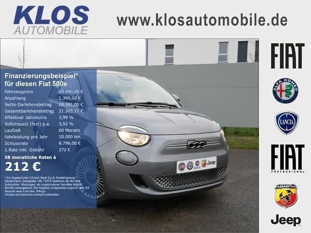 Grau Gebraucht 2022 Fiat 500e Icon Limousine | 19.990 € - Bild 1/4