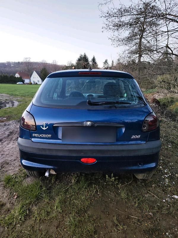 Gebraucht Peugeot 206 60 PS (44 kW) 2000 Blau Kleinwagen