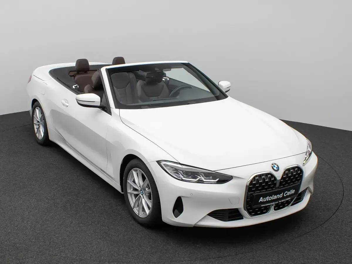 Gebraucht BMW 420 Cabriolet Sport Line 184 PS (135 kW) 2022 Alpinweiß uni 300braun Cabrio