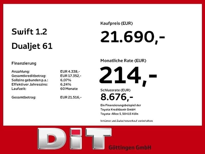 Neu Suzuki Swift Comfort 83 PS (61 kW) 2025 Premium silver metallic Kleinwagen