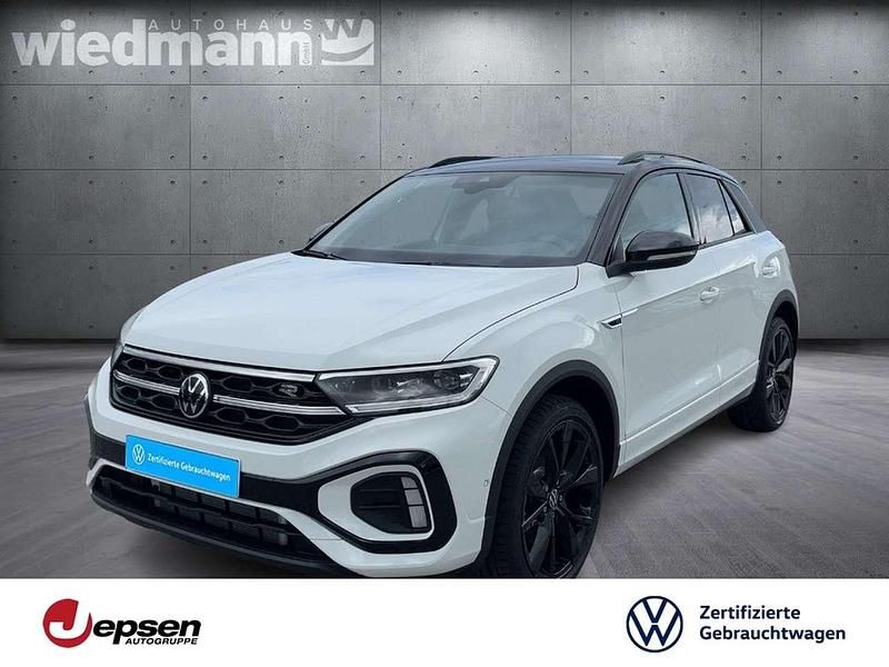 Pure white / schwarz Gebraucht 2024 VW T-Roc R-line SUV | 33.570 € (Fairer Preis) - Bild 1/4