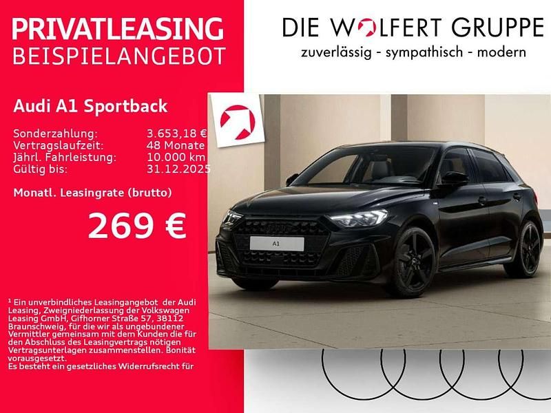 Mythosschwarz metallic Neu 2025 Audi A1 S-Line Kleinwagen | 29.429 € (Fairer Preis) - Bild 1/2