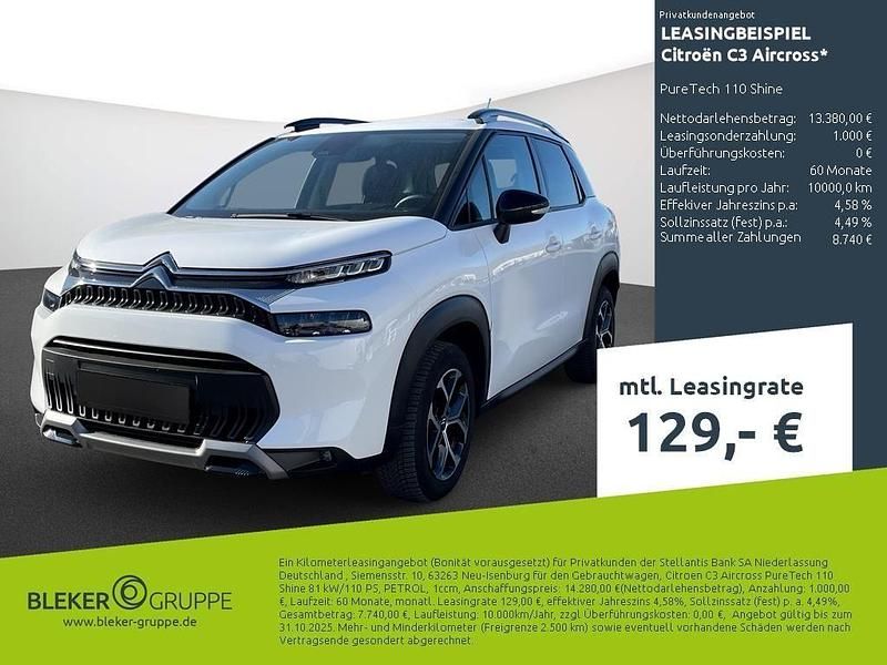 Gebraucht Citroën C3 Aircross Shine 110 PS (80 kW) 2023 Polar weiß SUV