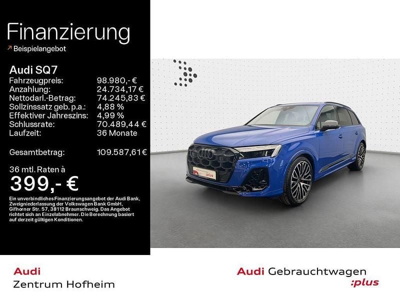 Gebraucht Audi SQ7 Ambiente 507 PS (372 kW) 2024 Individuallackierungen audi exclusive SUV