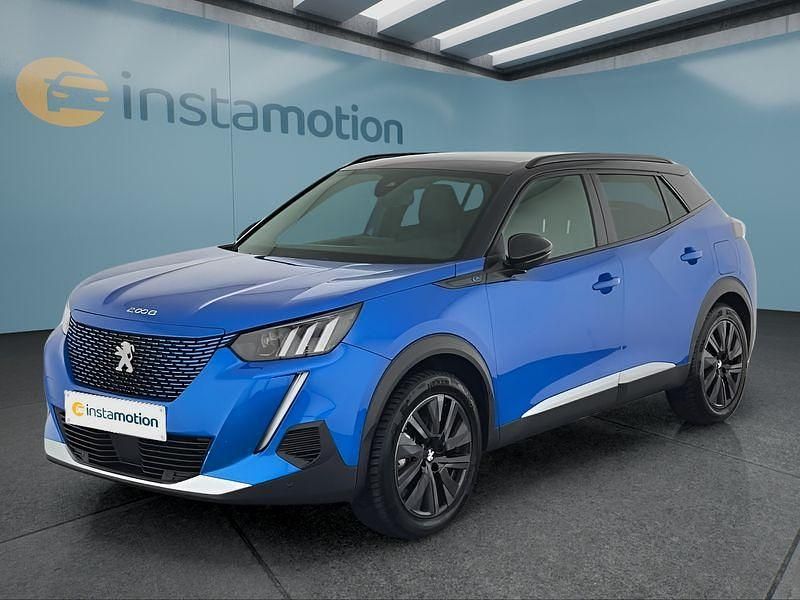 Blau Gebraucht 2023 Peugeot e-2008 GTi SUV | 24.199 € (Etwas zu teuer) - Bild 1/4