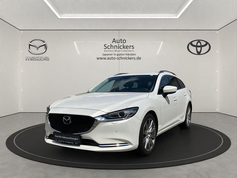Weiss Gebraucht 2024 Mazda 6 Exclusive-Line Kombi | 26.490 € (Guter Preis) - Bild 1/4