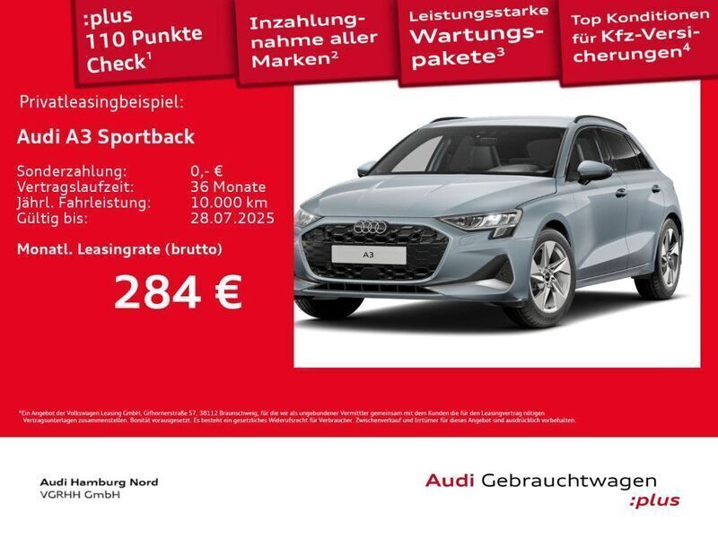 Othercolor Gebraucht 2024 Audi A3 Sportback S-Line Kleinwagen | 35.920 € (Fairer Preis) - Bild 1/3