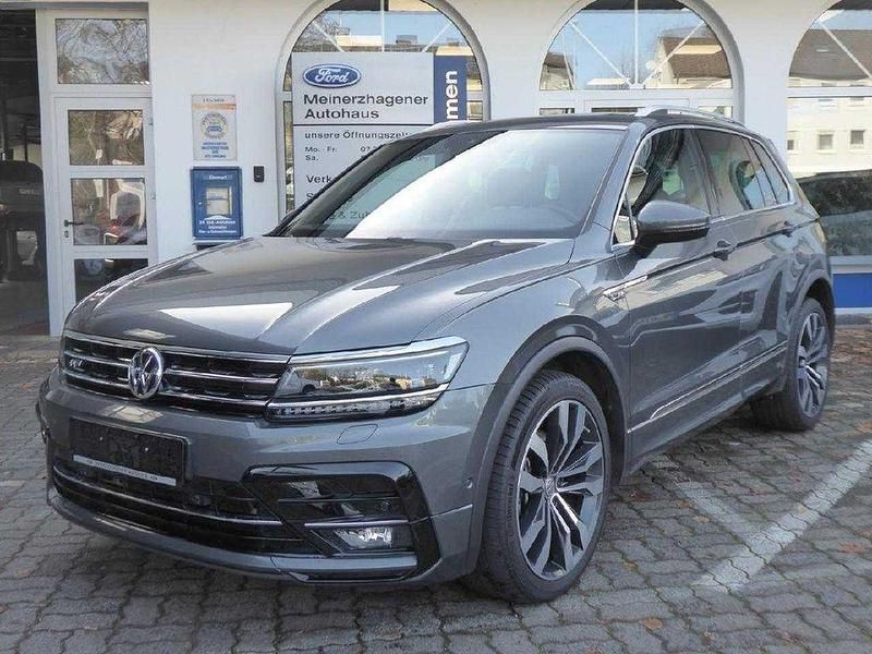 Indiumgrau metallic (metallic) Gebraucht 2019 VW Tiguan Highline SUV | 30.990 € (Fairer Preis) - Bild 1/4
