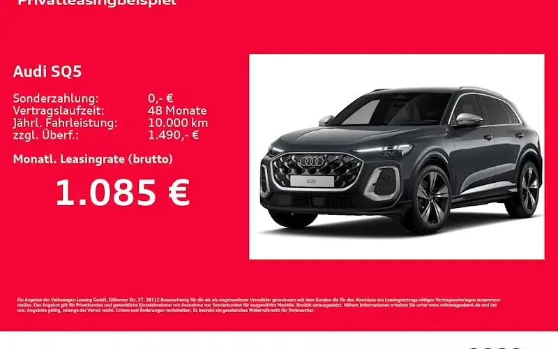 Neu Audi SQ5 Ambiente 367 PS (269 kW) 2026 Grau SUV