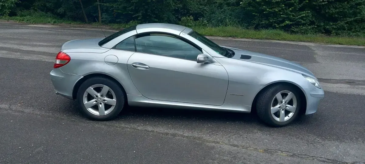 Gebraucht Mercedes SLK200 163 PS (119 kW) 2005 Silber Cabrio
