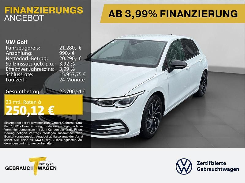 Weiß Gebraucht 2022 VW Golf VIII Active | 20.480 € (Superpreis) - Bild 1/4