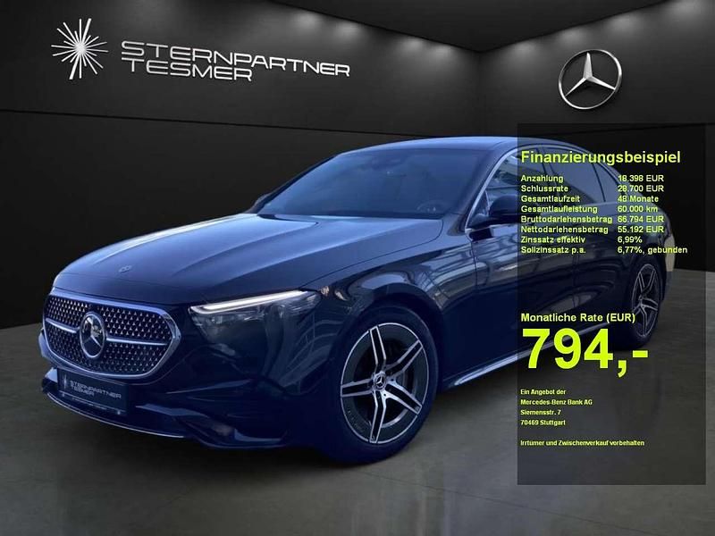 Schwarz Gebraucht 2024 Mercedes E450 Advanced Plus Limousine | 67.790 € (Superpreis) - Bild 1/3