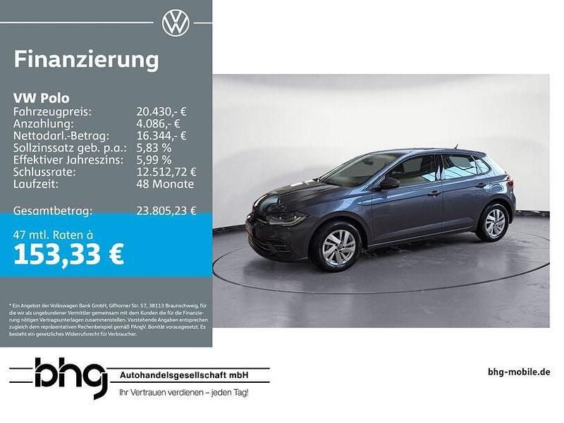 Gebraucht VW Polo Style 95 PS (69 kW) 2024 Grau Limousine