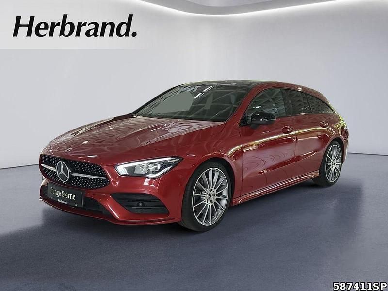 Rot Gebraucht 2021 Mercedes CLA200 Shooting Brake AMG Kombi | 28.880 € (Fairer Preis) - Bild 1/4