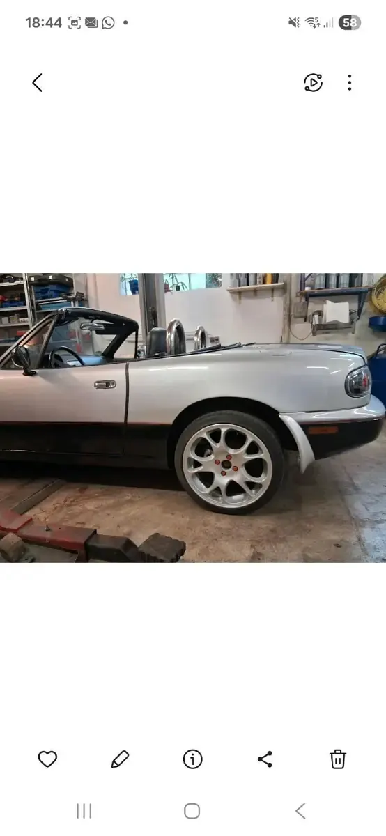 Gebraucht Mazda MX5 116 PS (85 kW) 1991 Silber Cabrio