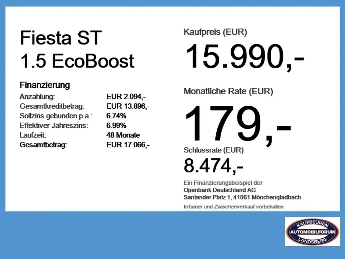 Gebraucht Ford Fiesta ST 200 PS (147 kW) 2019 Weiß Kleinwagen