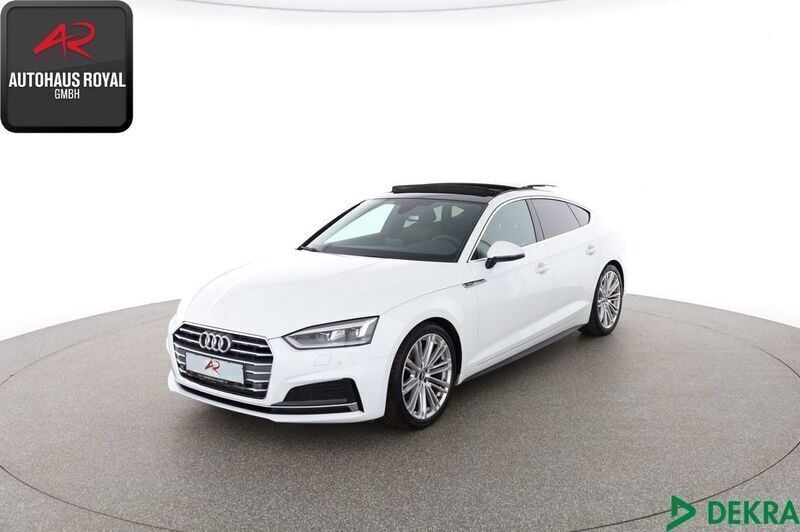Weiss Gebraucht 2019 Audi A5 Sportback S-Line Limousine | 24.880 € (Superpreis) - Bild 1/4