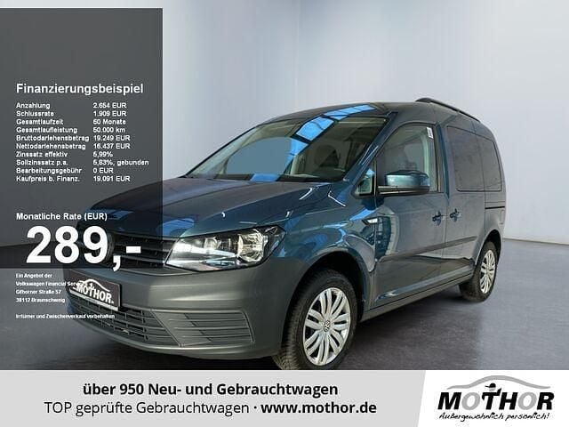 Grün Gebraucht 2017 VW Caddy Trendline Van / Kleinbus | 19.091 € (Teuer) - Bild 1/2