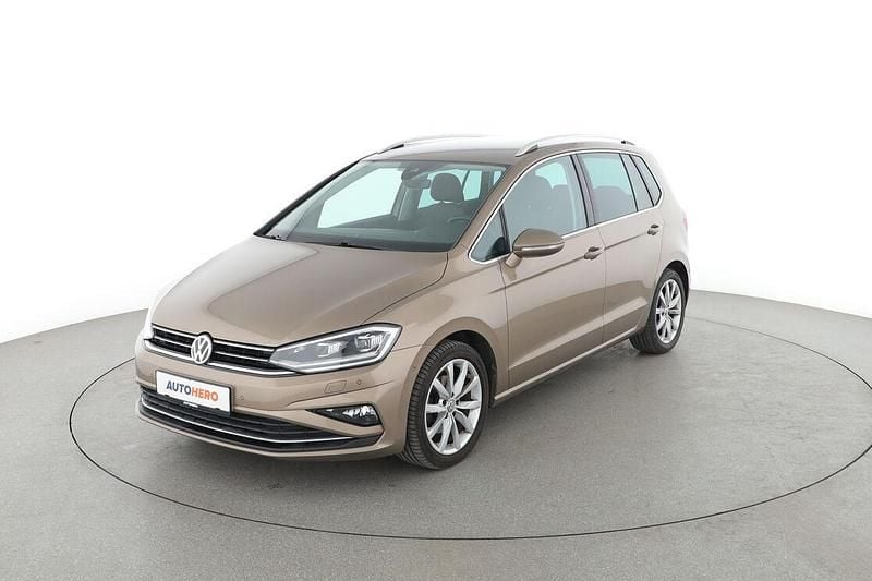 Gelb Gebraucht 2018 VW Golf Sportsvan Highline Van / Kleinbus | 16.500 € (Fairer Preis) - Bild 1/3